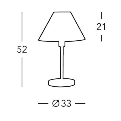 Kolarz 264.70.6 - Laualamp HILTON 1xE27/60W/230V