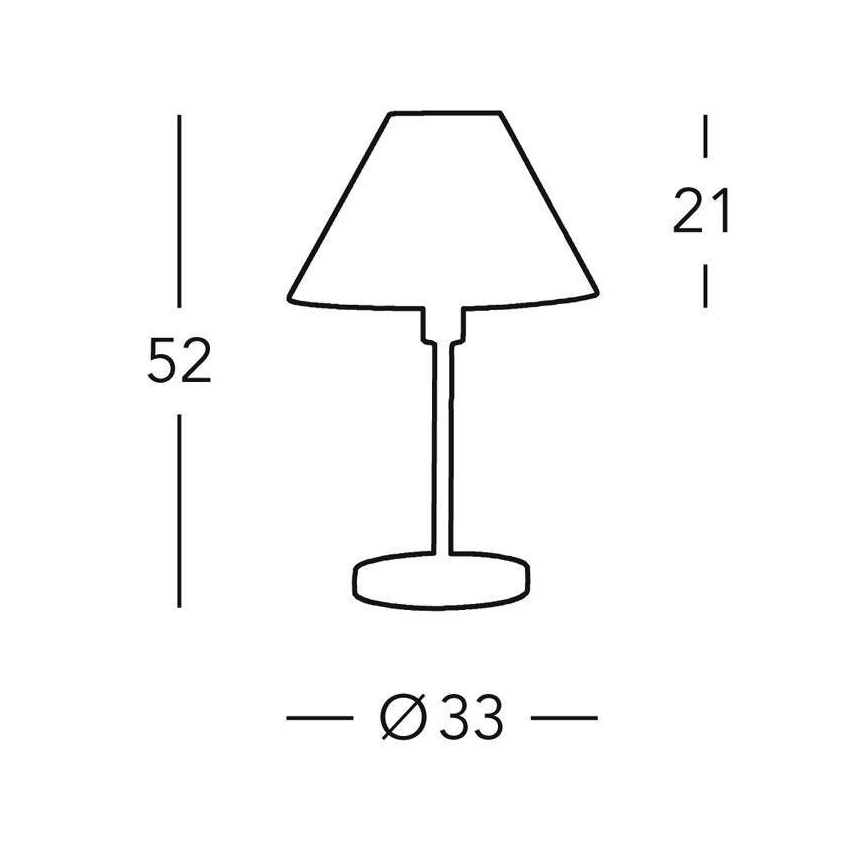 Kolarz 264.70.6 - Laualamp HILTON 1xE27/60W/230V