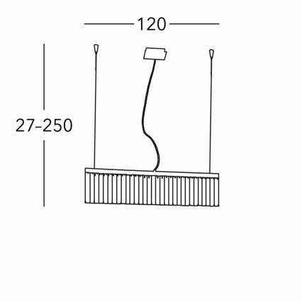 Kolarz 314.87.5 - Kristall-lühter PRISMA 7xG9/25W/230V läikiv kroom