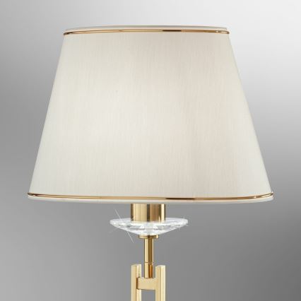 Kolarz 330.71.8C - Kristallist laualamp IMPERIAL 1xE27/60W/230V kuldne/beež