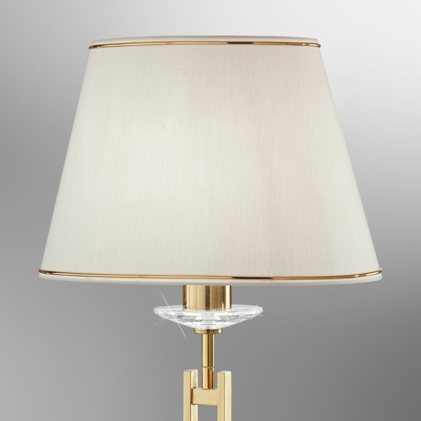 Kolarz 330.71.8C - Kristallist laualamp IMPERIAL 1xE27/60W/230V kuldne/beež