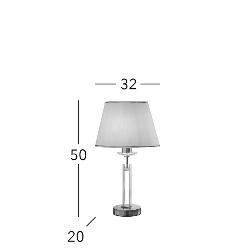 Kolarz 330.71.8C - Kristallist laualamp IMPERIAL 1xE27/60W/230V kuldne/beež