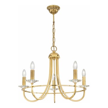 Kolarz 330.85.8C - Kristall-lühter IMPERIAL 5xE14/60W/230V kuldne