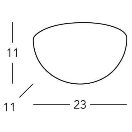 Kolarz 588.66 - Seinavalgusti BISQUITT 1xE27/75W/230V