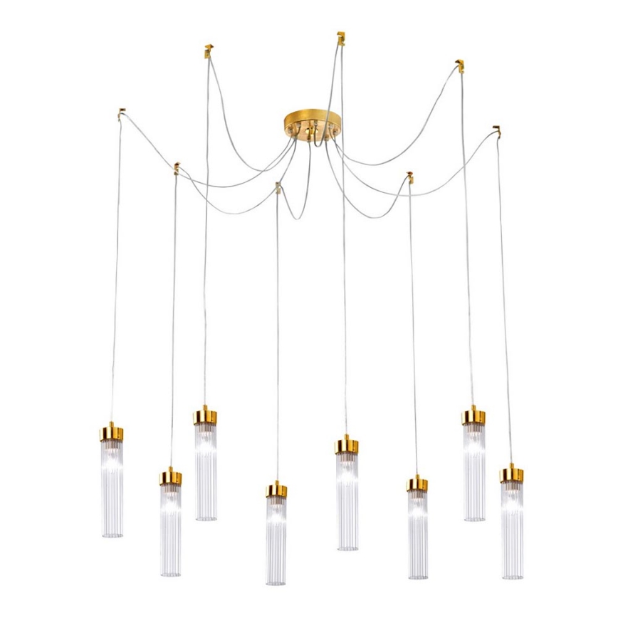 Kolarz 6009.30830 - Lühter RAGGIO 8xE14/25W/230V ämblik 24K kuldne