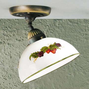 Kolarz 731.10.121 - Pinnale kinnitatav lühter NONNA 1xE27/75W/230V d. 20 cm viinamarjad/maasikad