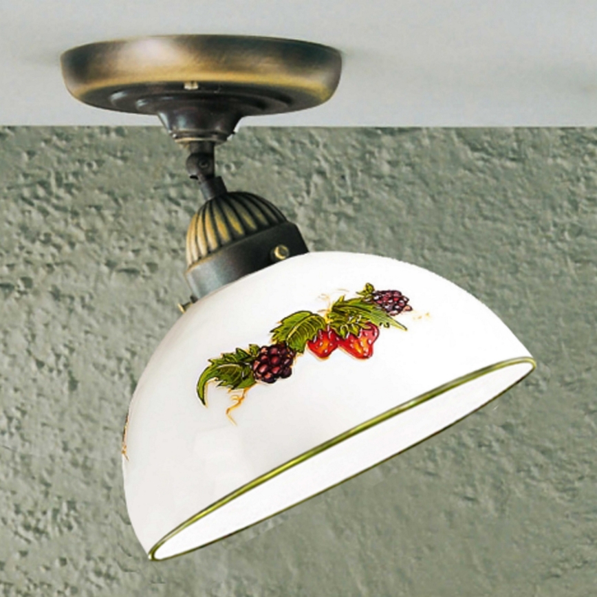 Kolarz 731.10.121 - Pinnale kinnitatav lühter NONNA 1xE27/75W/230V d. 20 cm viinamarjad/maasikad