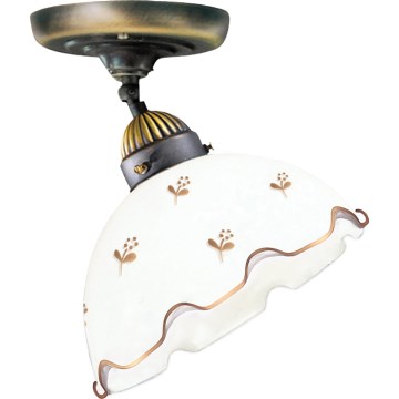 Kolarz 731.10.160 - Lakke kinnitatav lühter NONNA 1xE27/75W/230V Ø 20 cm, lilledega, roosakuldne