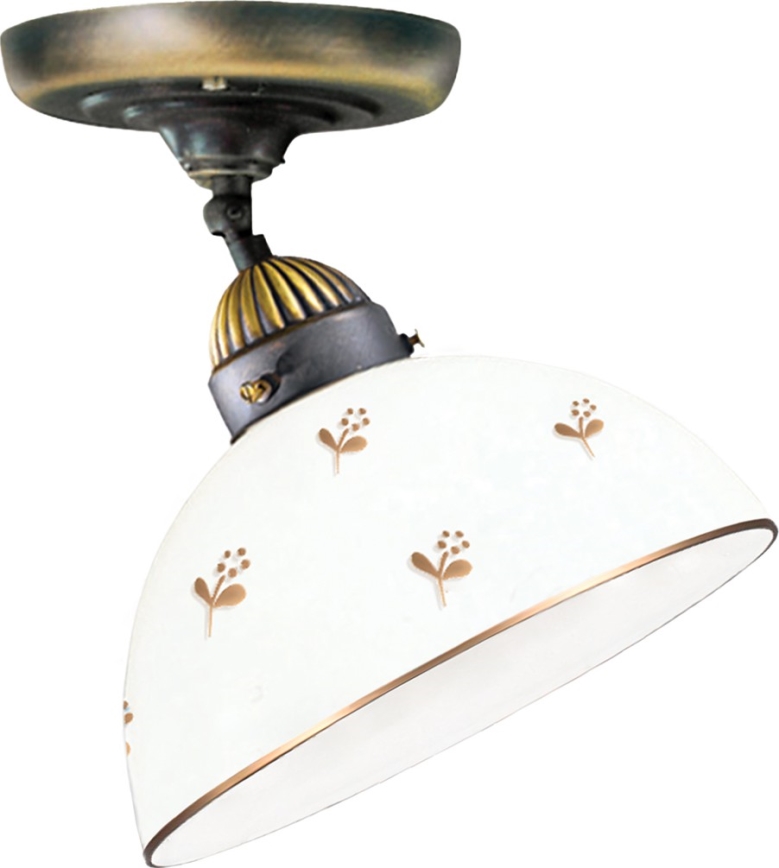 Kolarz 731.10.170 - Pinnapealne lühter NONNA 1xE27/75W/230V, läbimõõt 20 cm, lillemustriga, roosakuld