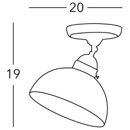 Kolarz 731.10.53 - Kohtvalgusti NONNA 1xE27/75W/230V