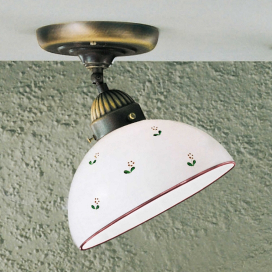 Kolarz 731.10.69 - Pinnale kinnitatav lühter NONNA 1xE27/75W/230V d. 20 cm punane