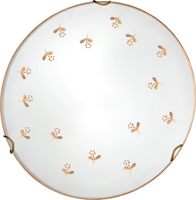 Kolarz 731.11.4.160 - Seinavalgusti NONNA 1xE27/60W/230V, läbimõõt 30 cm, lillemustriga, roosakuldne