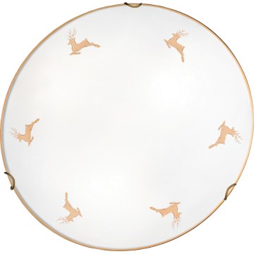 Kolarz 731.12.4.150 - Seinavalgusti NONNA 2xE27/60W/230V, läbimõõt 40 cm, hirvekujuline roosakuldne viimistlus