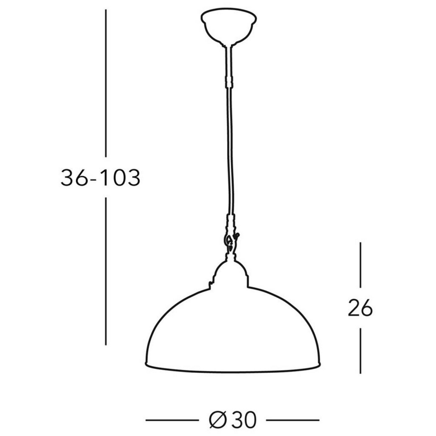 Kolarz 731.30.54 - Lühter NONNA 1xE27/75W/230V