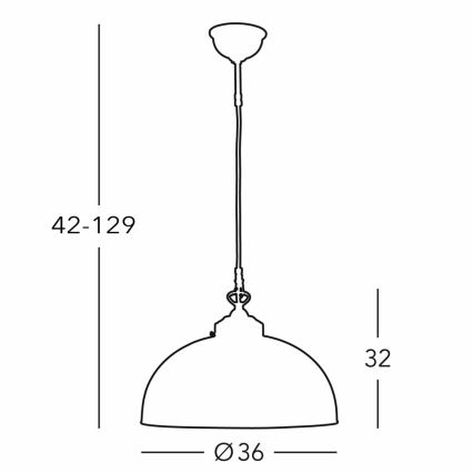Kolarz 731.32.102 - Lühter NONNA 1xE27/75W/230V d. 36 cm hirv roheline
