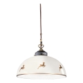 Kolarz 731.32.152 - Laelamp riputuskaabliga NONNA 1xE27/75W/230V läbimõõt 36 cm sarvekujuline roosakuld