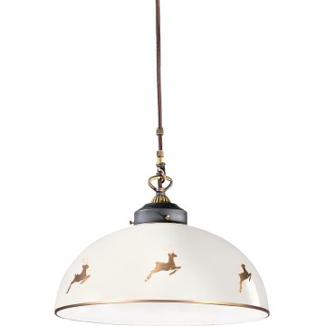 Kolarz 731.32.152 - Laelamp riputuskaabliga NONNA 1xE27/75W/230V läbimõõt 36 cm sarvekujuline roosakuld