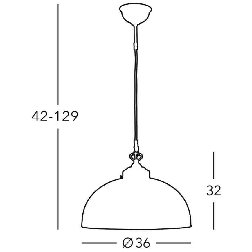 Kolarz 731.32.55 - Lühter NONNA 1xE27/75W/230V