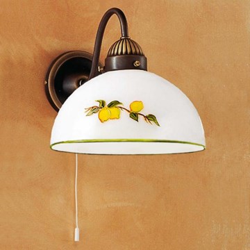 Kolarz 731.61.126 - Seinavalgusti NONNA 1xE27/75W/230V sidrunid