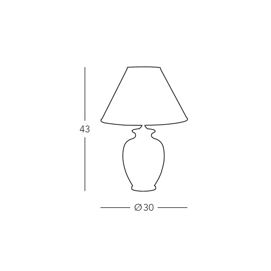 Kolarz 731.70W.100 - Laualamp NONNA 1xE27/100W/230V valge