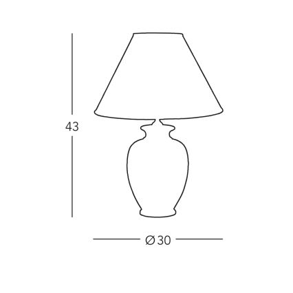 Kolarz 731.70W.150 - Laualamp NONNA 1xE27/100W/230V hirvekujuline valge/kuldne