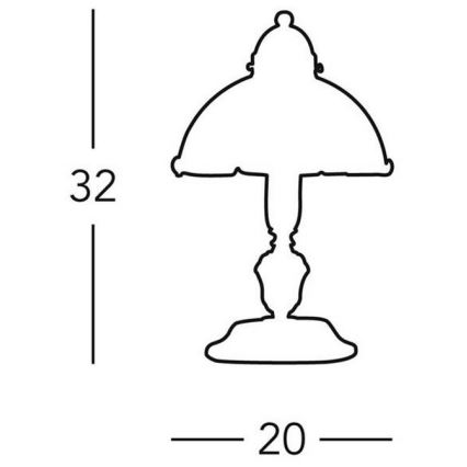 Kolarz 731.73.53 - Laualamp NONNA 1xE14/60W/230V