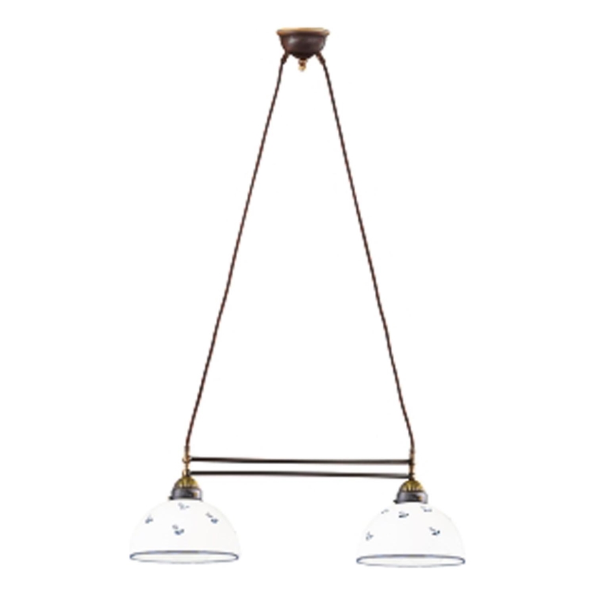 Kolarz 731.82.24 - Lühter NONNA 2xE27/75W/230V sinine