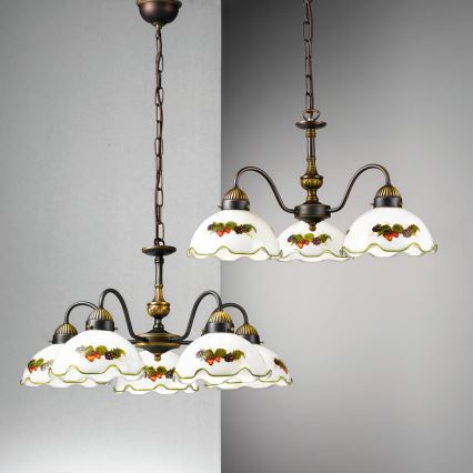 Kolarz 731.83.113 - Ketiga rippvalgusti NONNA 3xE27/75W/230V vein/maasikas