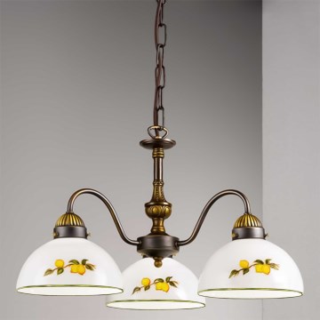 Kolarz 731.83.126 - Lühter NONNA 3xE27/75W/230V sidrunid