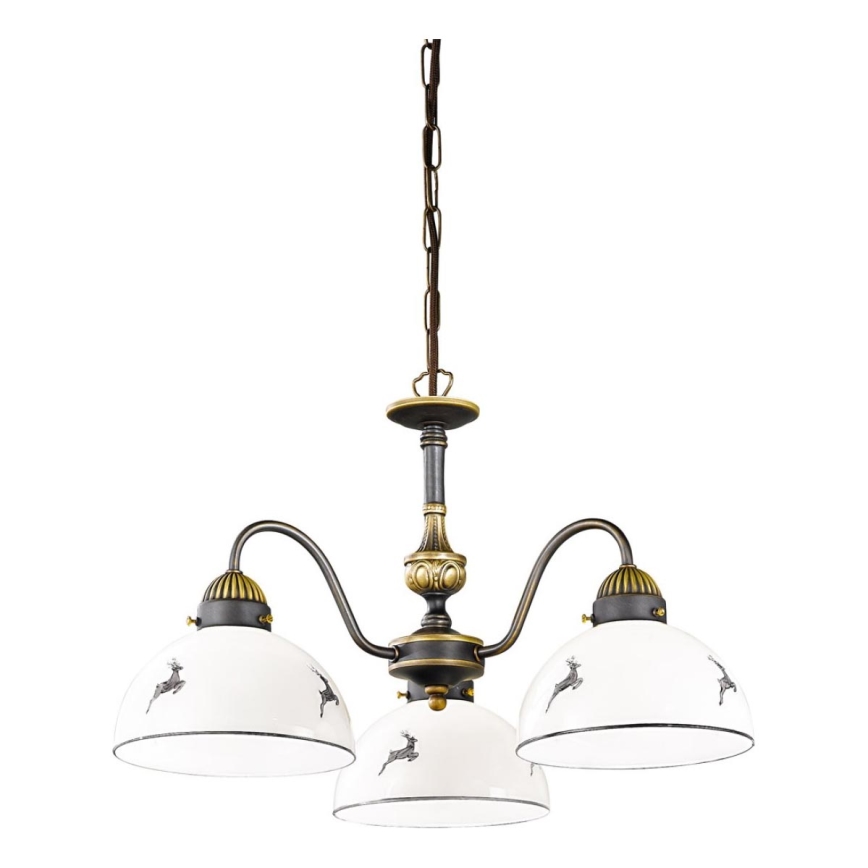 Kolarz 731.83.133 - Lühter NONNA 3xE27/75W/230V hirv hall