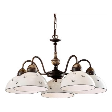 Kolarz 731.85.16 - Lühter NONNA 5xE27/75W/230V sinine
