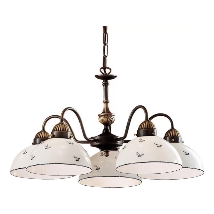 Kolarz 731.85.16 - Lühter NONNA 5xE27/75W/230V sinine