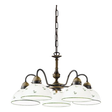 Kolarz 731.85.20 - Lühter NONNA 5xE27/75W/230V roheline