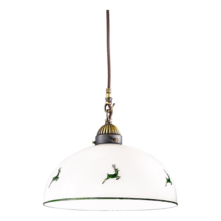 Kolarz 731.G101 - Asendusklaas lüstrile NONNA E27, läbimõõt 30 cm, hirve-roheline