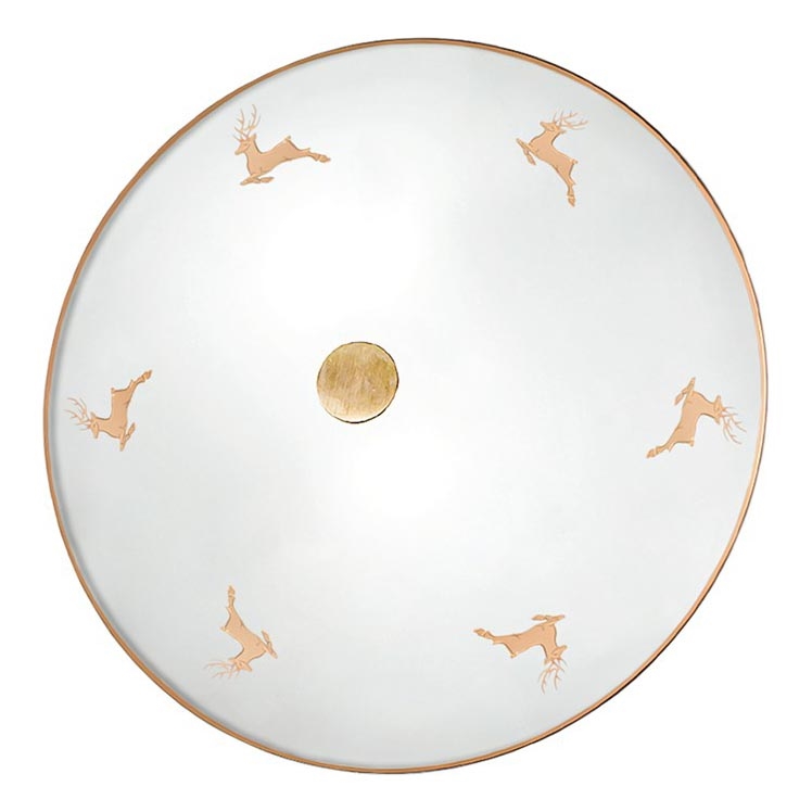 Kolarz 731.U12.4.150 - Seinavalgusti NONNA 2xE14/60W/230V, läbimõõt 32 cm, hirve-roosakuld