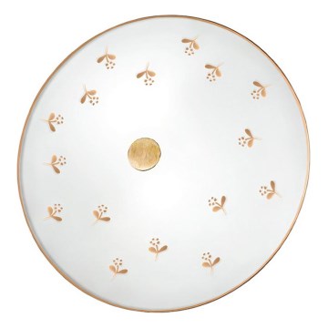 Kolarz 731.U12.4.160 - Seinalamp NONNA 2xE14/60W/230V, läbimõõt 32 cm, lillemustriga, roosakuldne