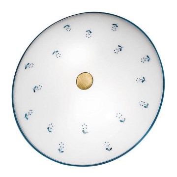 Kolarz 731.U12.4.17- Laevalgusti NONNA 2xE14/60W/230V d. 32 cm sinine/messing