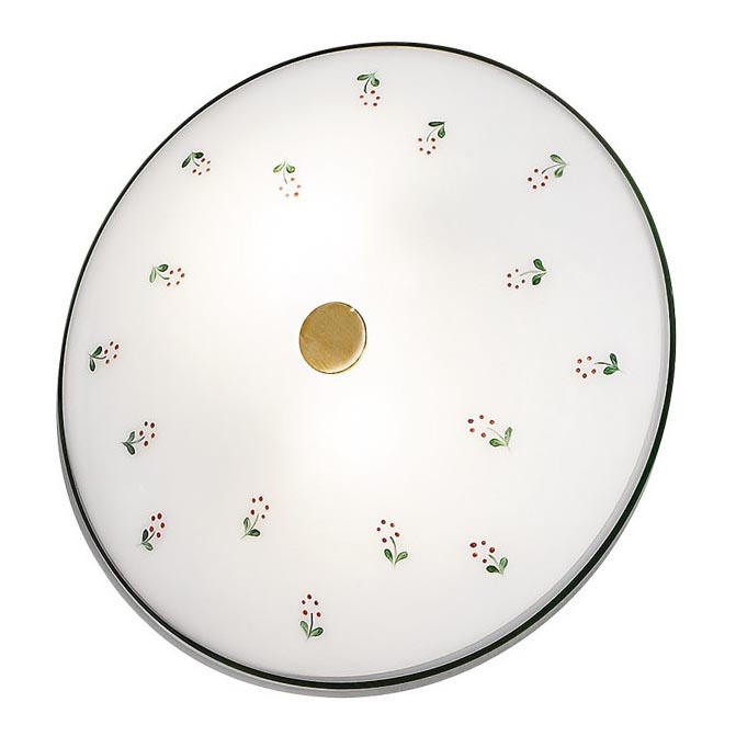 Kolarz 731.U12.4.70- Laevalgusti NONNA 2xE14/60W/230V d. 32 cm roheline/messing