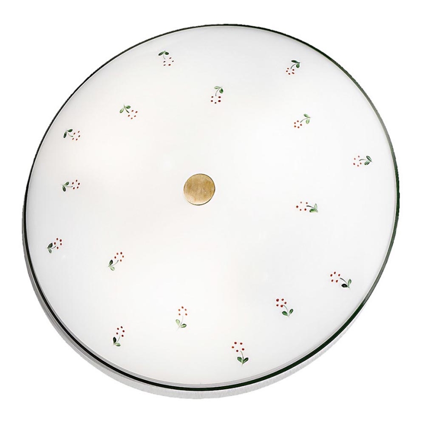 Kolarz 731.U13.4.70- Laevalgusti NONNA 3xE27/60W/230V d. 42 cm roheline/messing
