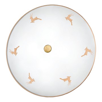 Kolarz 731.U14.4.150 - Seinalamp NONNA 4xE27/60W/230V, läbimõõt 54 cm, hirvesarnane roosakuldne viimistlus