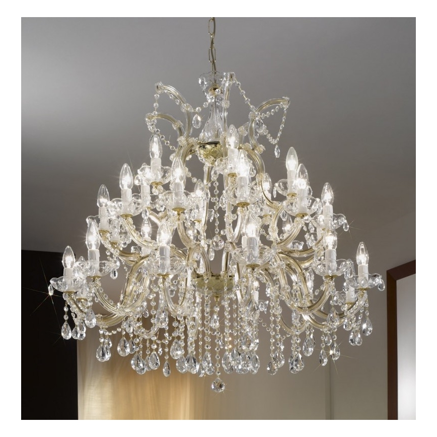 Kolarz 960.812+12+6 - Kristall-lühter VALERIE 30xE14/40W/230V