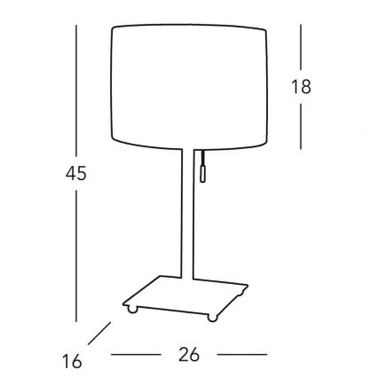 Kolarz A1307.71.7 - laualamp SAND 1x E27/60W/230V