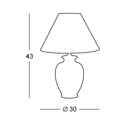 Kolarz A1340.70 - Laualamp CHIARA 1xE27/100W/230V valge diameetriga 30 cm