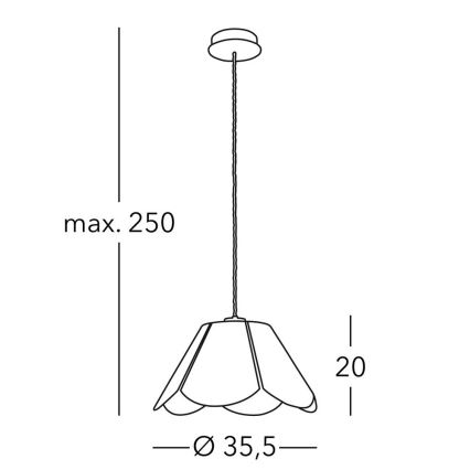 Kolarz A1346.31.W - Lühter BLOOM 1xE27/100W/230V