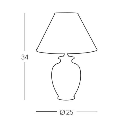 Kolarz A1354.71S - Laualamp GIARDINO 1xE27/60W/230V d. 25 cm