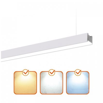LED laevalgusti (pinnapealne ja riputatav) KOLINE LED/40W/230V 3000/4000/6500K 120 cm valge