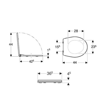 Kolo K90111000 - WC-poti kaas Rekord duroplast/valge