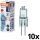 Komplekt 10x ahju pirne HALOSTAR G4/20W/12V 2700K - Osram