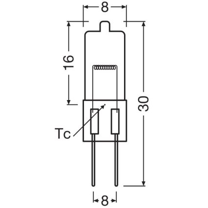 Komplekt 10x ahjupirni HALOSTAR G4/10W/12V 2700K - Osram