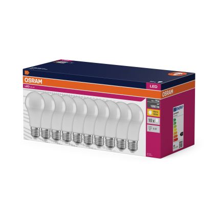 Komplekt 10x LED-pirni CLASSIC A75 E27/10W/230V 2700K - Osram